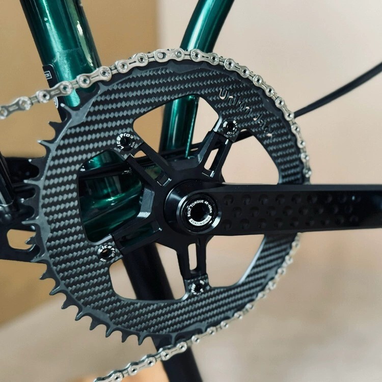 TiAtom BCD110/130 48/52/54/56/58T carbon chainring for Brompton | eBay