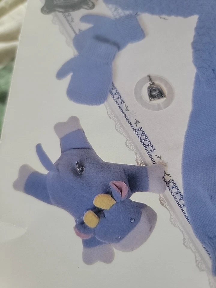 Yarns Brunswick Presents Little Boy Blue Layette To Knit, Cardigan, Leggings Etc - Image 2 of 4