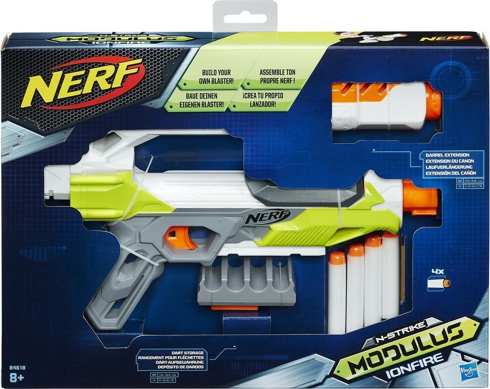 Nerf N-Strike Modulus Ionfire Blaster B4618 Modifiable with 4