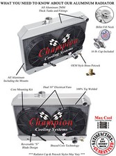 Sz Champion 3 Row Radiator W 2 10 Fans For 1962 1963 Buick Skylark Cc1649