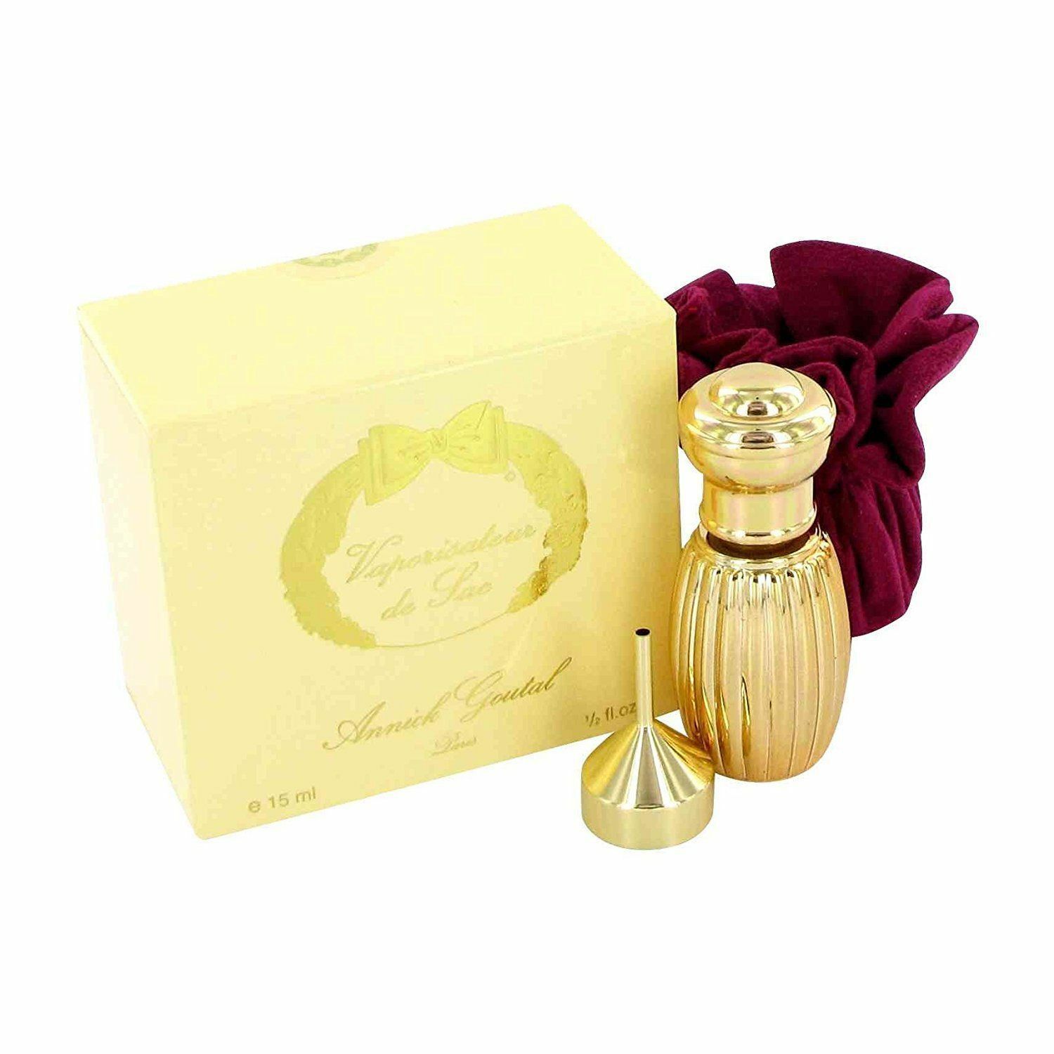 Passion by Annick Goutal for Women 0.5 oz EDP Purse Spray Refillable Gold Case