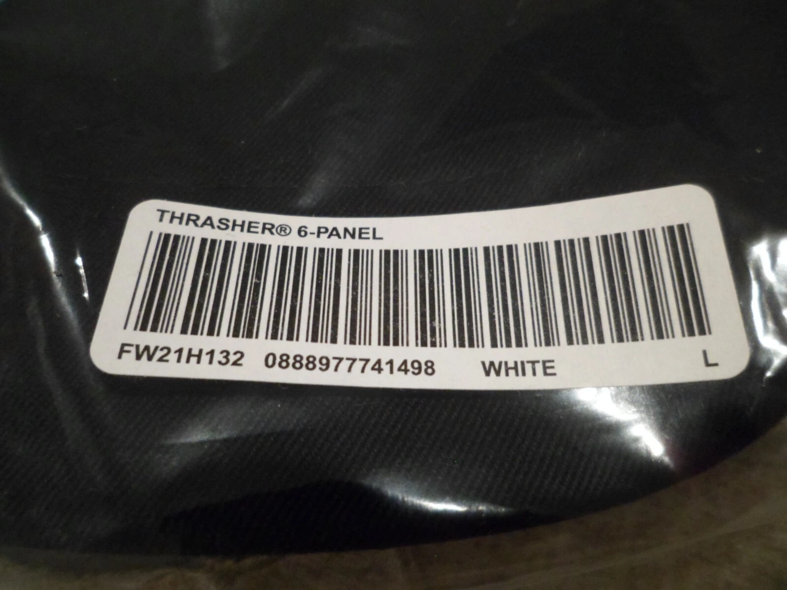 Chapeau casquette Supreme Thrasher 6 panneaux FW21H132 blanc