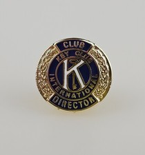 Kiwanis Key Club International Director Round Lapel Pin