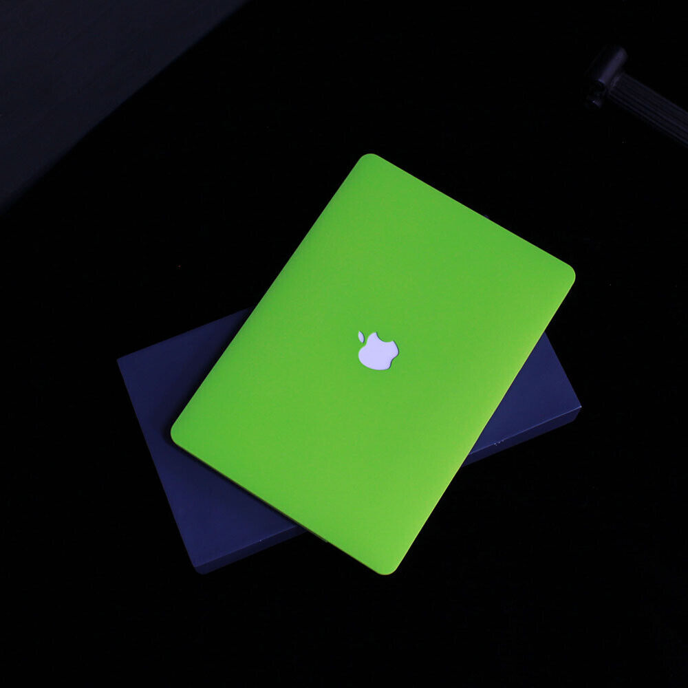 Neon Green Case PU Shell Cover For MacBook Air 13 MacBook Pro 13