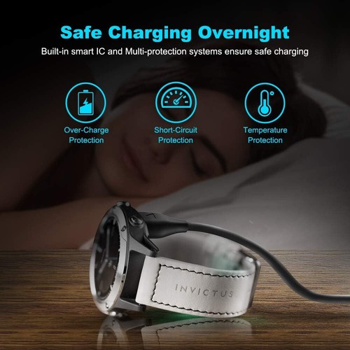 Rapide USB Chargeur Pour Garmin Fenix 8 7 Pro 7S 7X 6X 6S 5S Solaire Sapphire - Zdjęcie 7 z 12