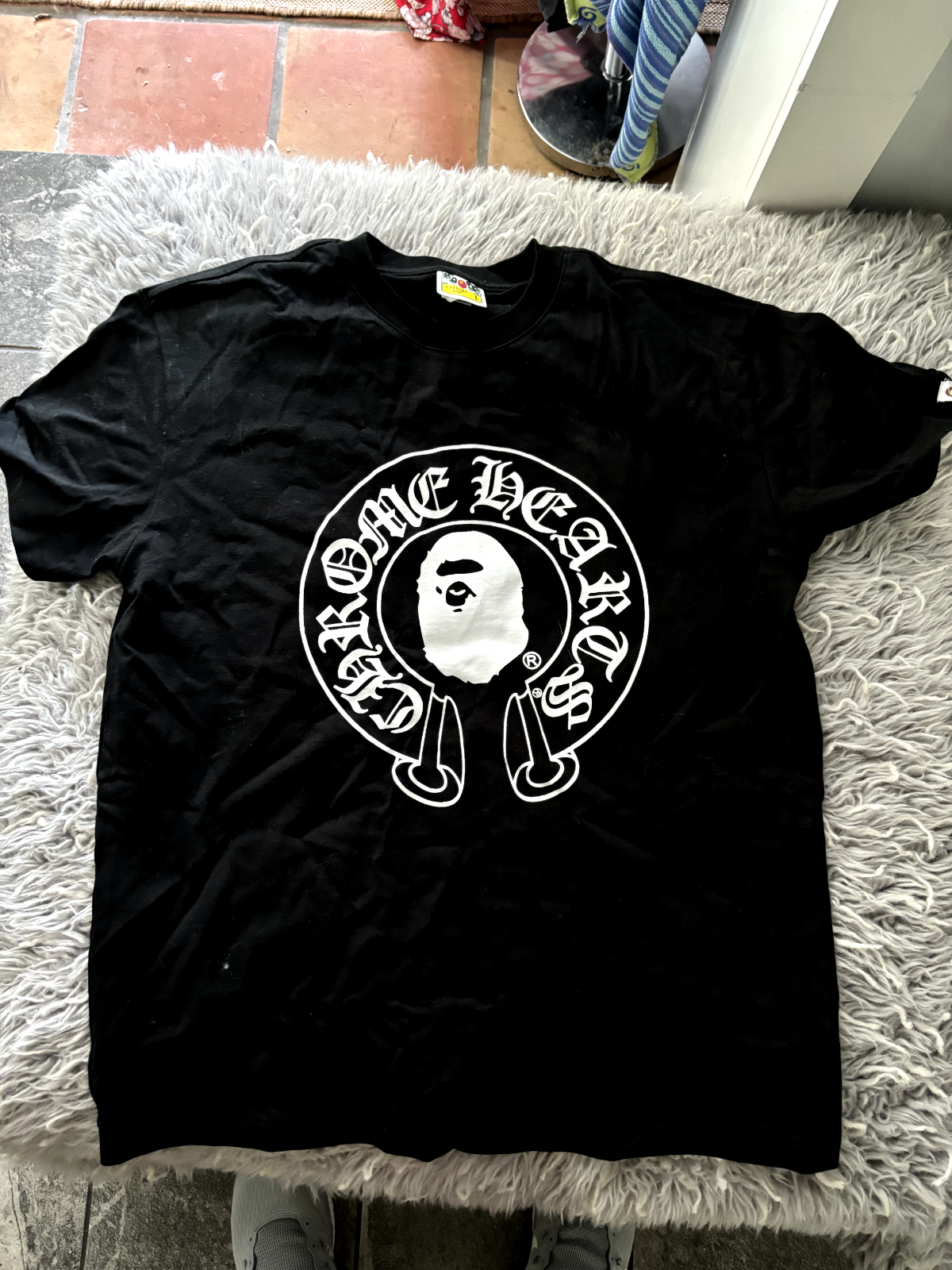 Bape Baby Milo X Chrome Hearts Tee - Large - Brand New