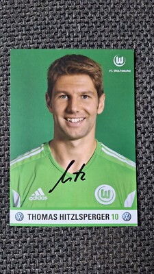 THOMAS HITZLSPERGER # VLF WOLFSBURG - AUTOGRAPH CARD ORIGINAL SIGNED