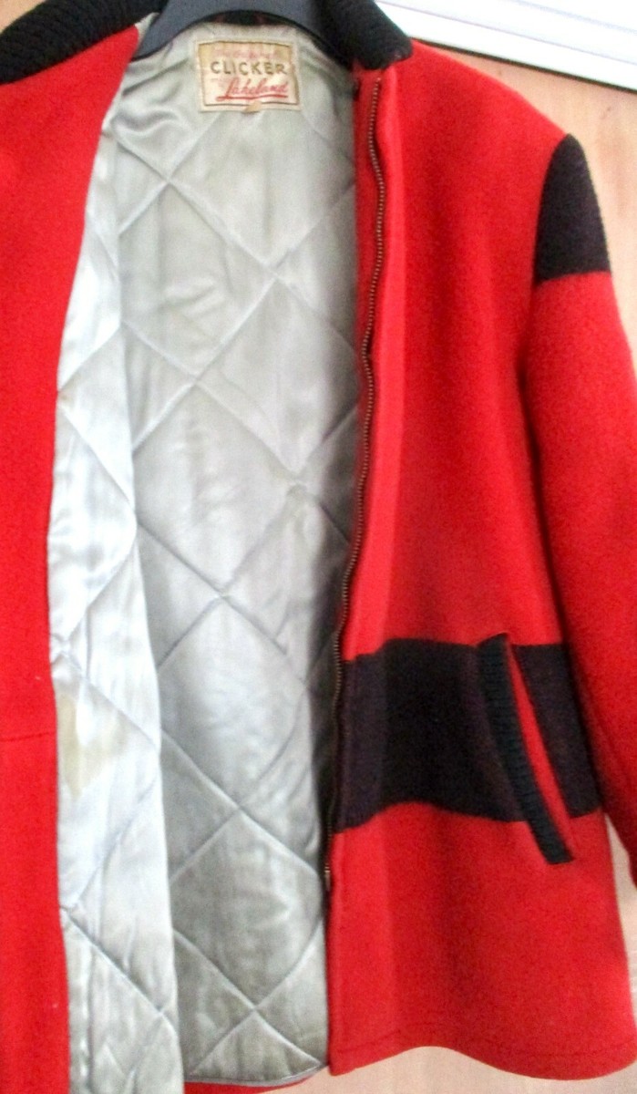 VINTAGE 1950's LAKELAND CLICKER RED & BLACK WOOL BLANKET CAR VINTAGE 1950's LAKELAND CLICKER RED & BLACK WOOL BLANKET CAR