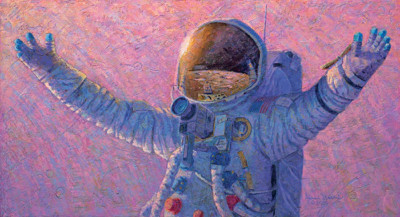 Alan BEAN Limited Edition ART Print  '' Hello Universe '' Nasa Space Astronaut Sky
