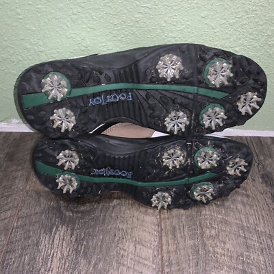 FOOTJOY FJ Sierra Treks Men's SZ 9M White Leather Soft Spike Golf