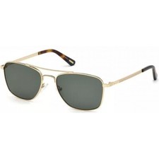 GANT GA7099 32R Gold Metal Polarized Aviator Sunglasses Frame 53-17-140 Green Li