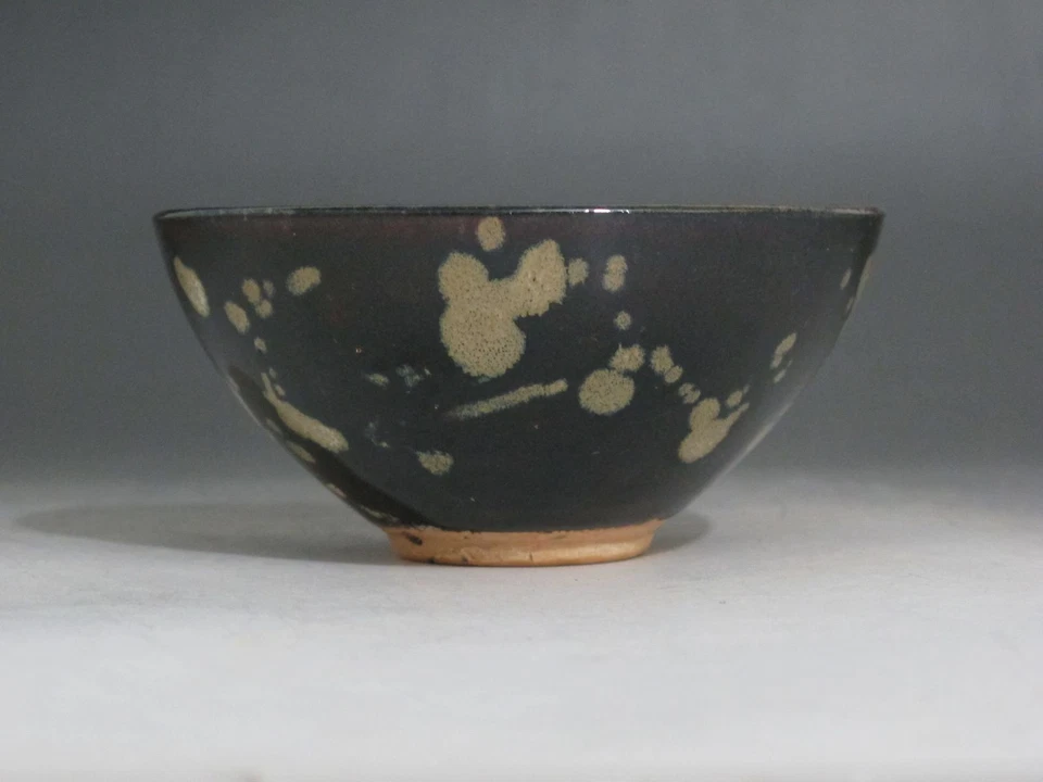 China Jizhou Kiln black brown Glaze porcelain old Bowl Draw Lovely Pig Tea Bowl - Изображение 4 из 4