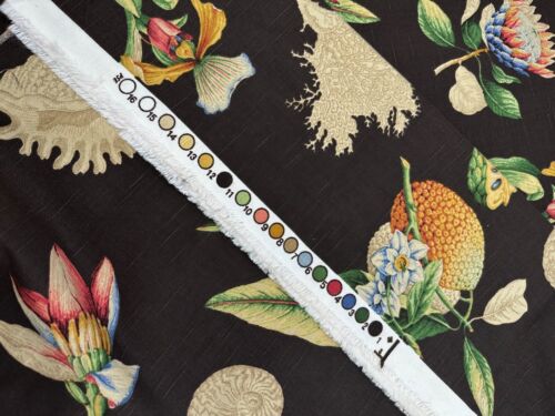 Neu P/Kaufmann 5,5 Yds Stoff tropische Früchte Blumen Ananas mittleres Gewicht 55""W - Bild 3 von 9