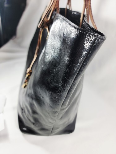Bolso de mano/bolso de hombro Michael Kors Signature de charol en negro - Imagen 7 de 16