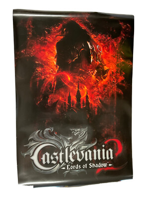 VERY RARE Castlevania 2: Lords Of Shadow 36 x 24 Video Game PROMOTIONAL POSTER