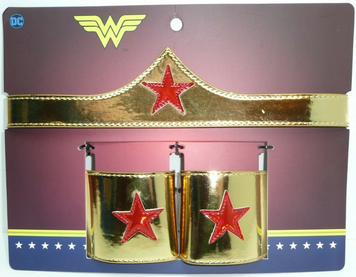 Rubin vækstdvale ål Wonder Woman Cuff &amp; Tiara Cosplay Set DC Comics Costume Accessories  Wristband | eBay