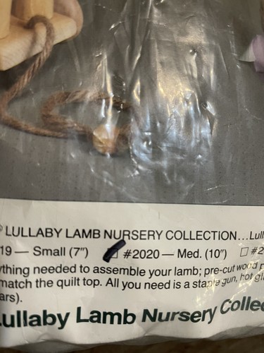 Vtg Med Daisy Kingdom LULLABY LAMBS Pull Toy Kit Nursery Collection Infant New - Picture 4 of 11