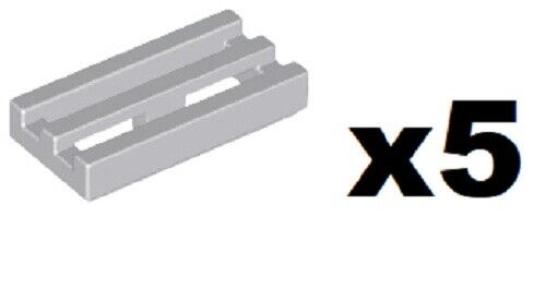 2412b TM26 Modified 1 x 2 Grill with Bottom Groove Tile L B GREY x 20 LEGO