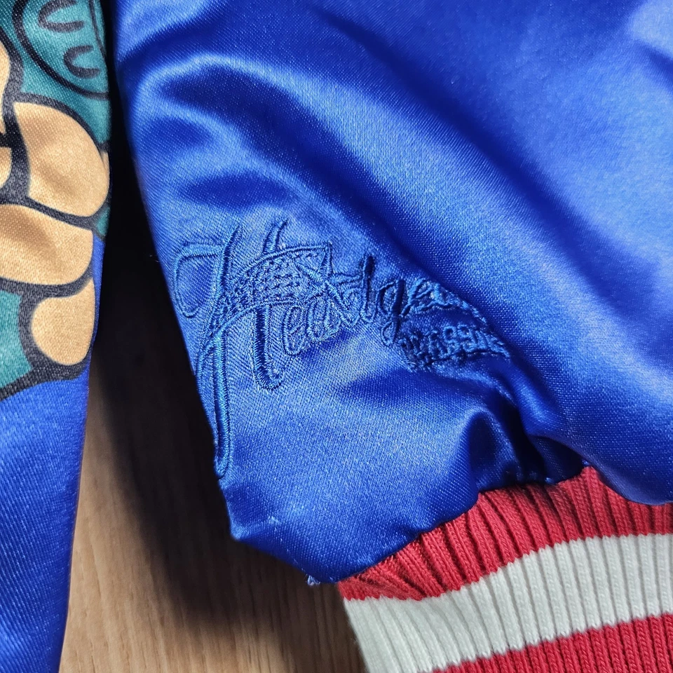 De Colección Denver Nuggets Tocado Chaquetas Clásicas Para Hombres XL NBA Retro Satinado Yosemite Sam Foto 3 de 4