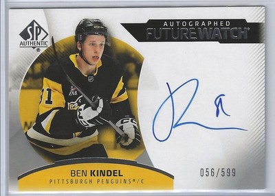 Ben Kindel 2025-26 SP Authentic Future Watch Horizontal 56/599 Penguins