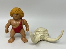 Playskool Definitely Dinosaur Cavemen 1987 Vintage Cave Man Red Blonde Figure