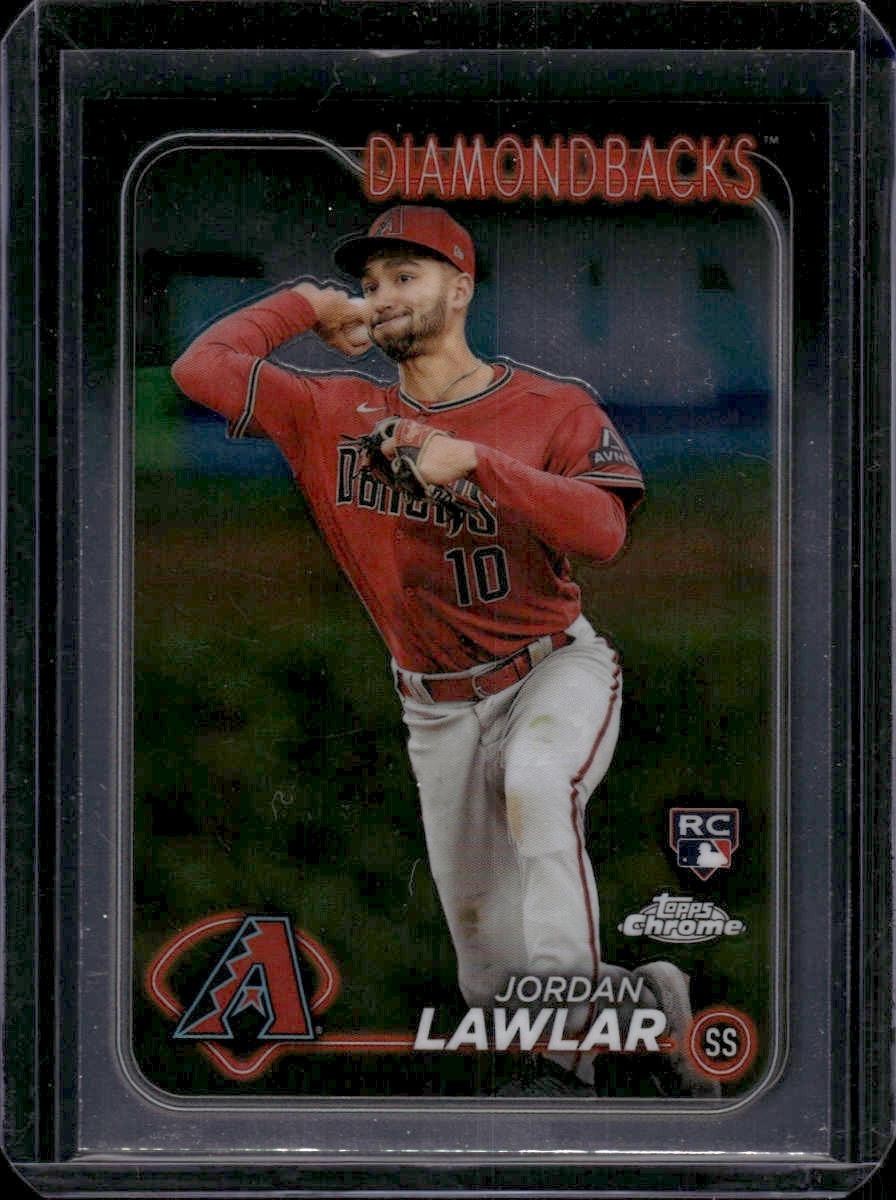 2024 Topps Chrome #229 Jordan Lawlar Rookie Arizona Diamondbacks