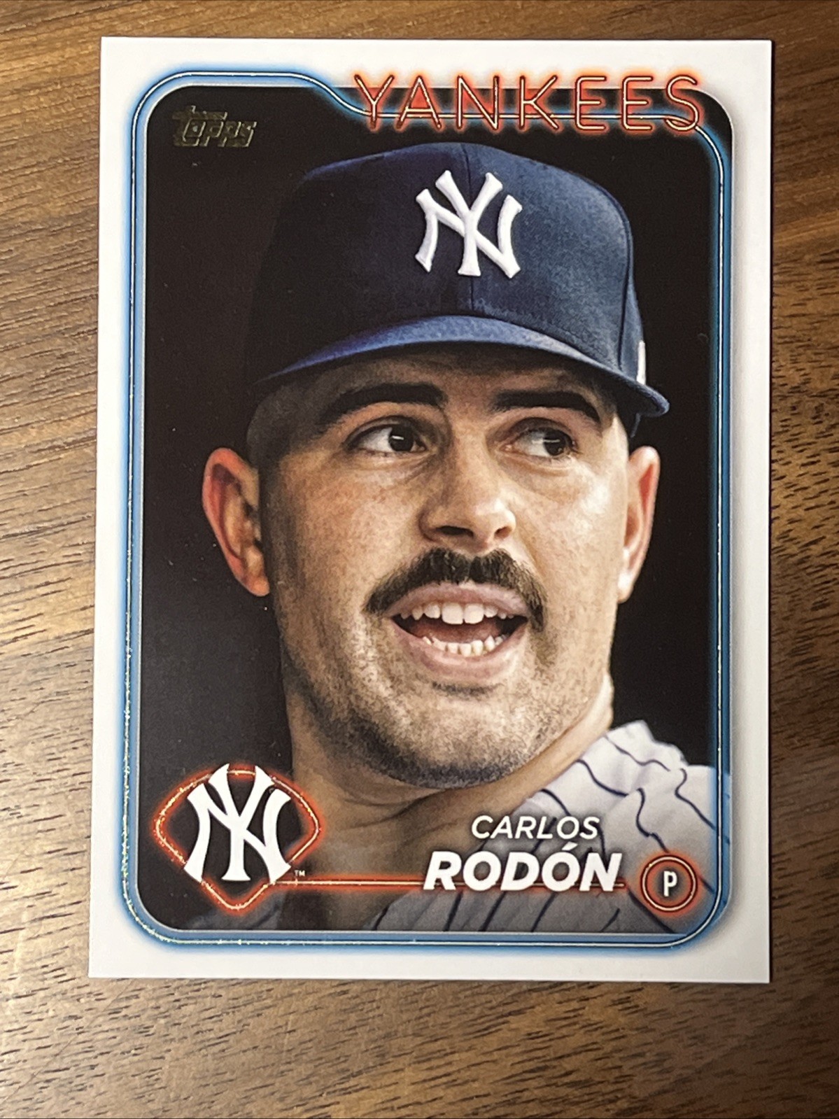 2024 Topps Series 2 Carlos Rodon Golden Mirror Image Variation #593 Yankees