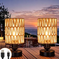 Cordless Rechargeable Outdoor Table Lamps, Battery Operated Table Lamp, Stepl