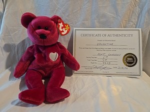 Ty Beanie Baby - Valentina COA  Mint Quality #4233 W/ Errors