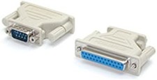 DB9 Male to DB25 Female Serial Adapter