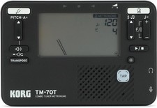 Korg TM-70 Tuner and Metronome - Black 3-pack Bundle