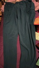 Carhartt Scrub Pants Womens XL Caribbean BlueForce Workwear Cargo Stretch C52510