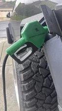 Green Tesla Charger Fuel Pump Handle, Octane Chargers EV Gas Pump.