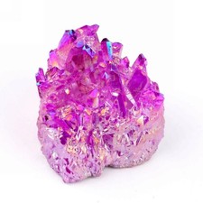 Aqua Angel Aura Bergkristall Stufe lila Ø 54 mm AA-Qualität Laser Kristalle