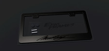 Black On Black Mustang License Plate Frame Metal Car Frame