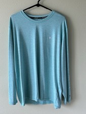 Spyder Chemise Homme Bruyère Manches Longues Rashguard Rash Guard, Vert Bleu, X-Large