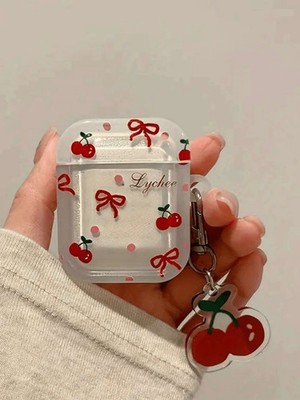 Kirschblüten Schleife Kopfhörer Hülle für AirPods 1 2 3 Pro Pro2 Niedliche Geschenkoption