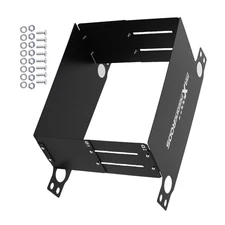 Engine Oil Cooler Air Guide Shield Kit Universal 16-30 Row Black Aluminum Cover