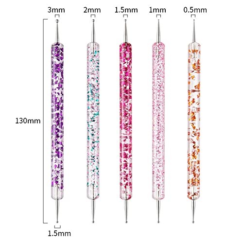 Artdone 31pcs Nail Art Brushes, Tool Set, Dotting Tools, Dust 