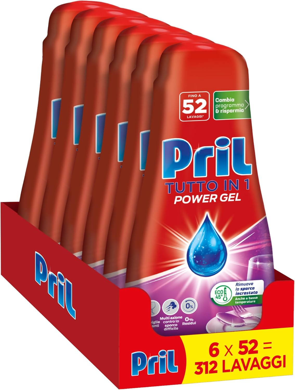 Gel Lavastoviglie Professionale Limone Lime - Multi-Azione 630ml