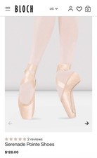 Bloch Serenade Pointe Shoes Pink Size 3 D New In Box.