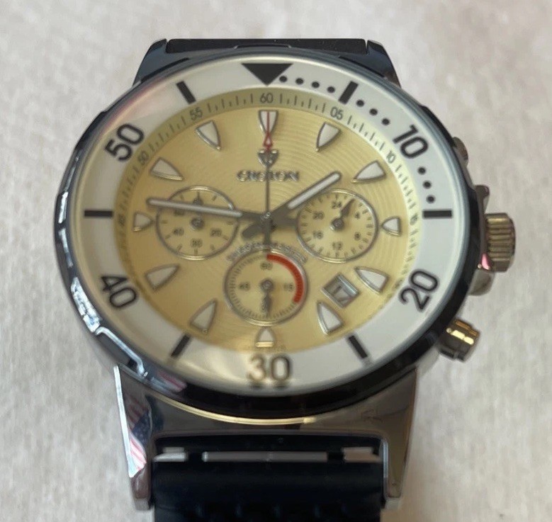Croton Chronomaster Men’s Wristwatch w/ Silicon Band