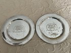 Vintage Set Of Two WNCT Channel 9 Greenville NC Silverplate 6in Plates/trays. — photo 2