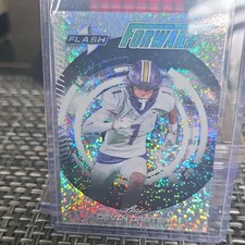 Devin Carter 1/1 Leaf Flash Forward Pre-Production Proof Football Card