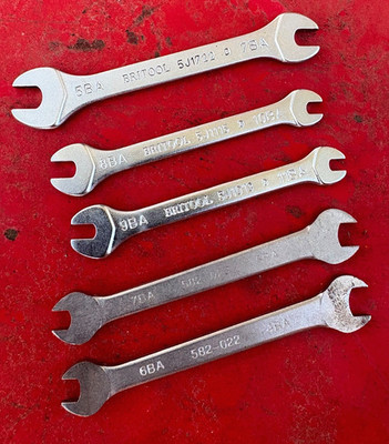 britool open end ignition wrench lot British standard
