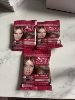 Garnier Colour Sensation DUNKELBLOND Farbretusche X3 BRANDNEU VERSIEGELT