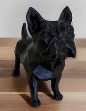 French Bulldog Black 3d Figure Miniature Statue Garden Home Decor