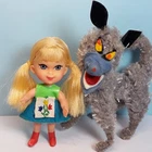Vintage Mattel Liddle Kiddles LIDDLE RED RIDING HIDDLE Doll & Wolf