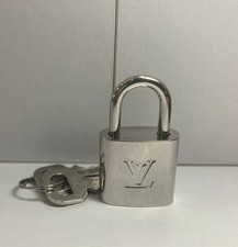 Louis Vuitton PadLock Lock 2 Key Brass Silver Number 315