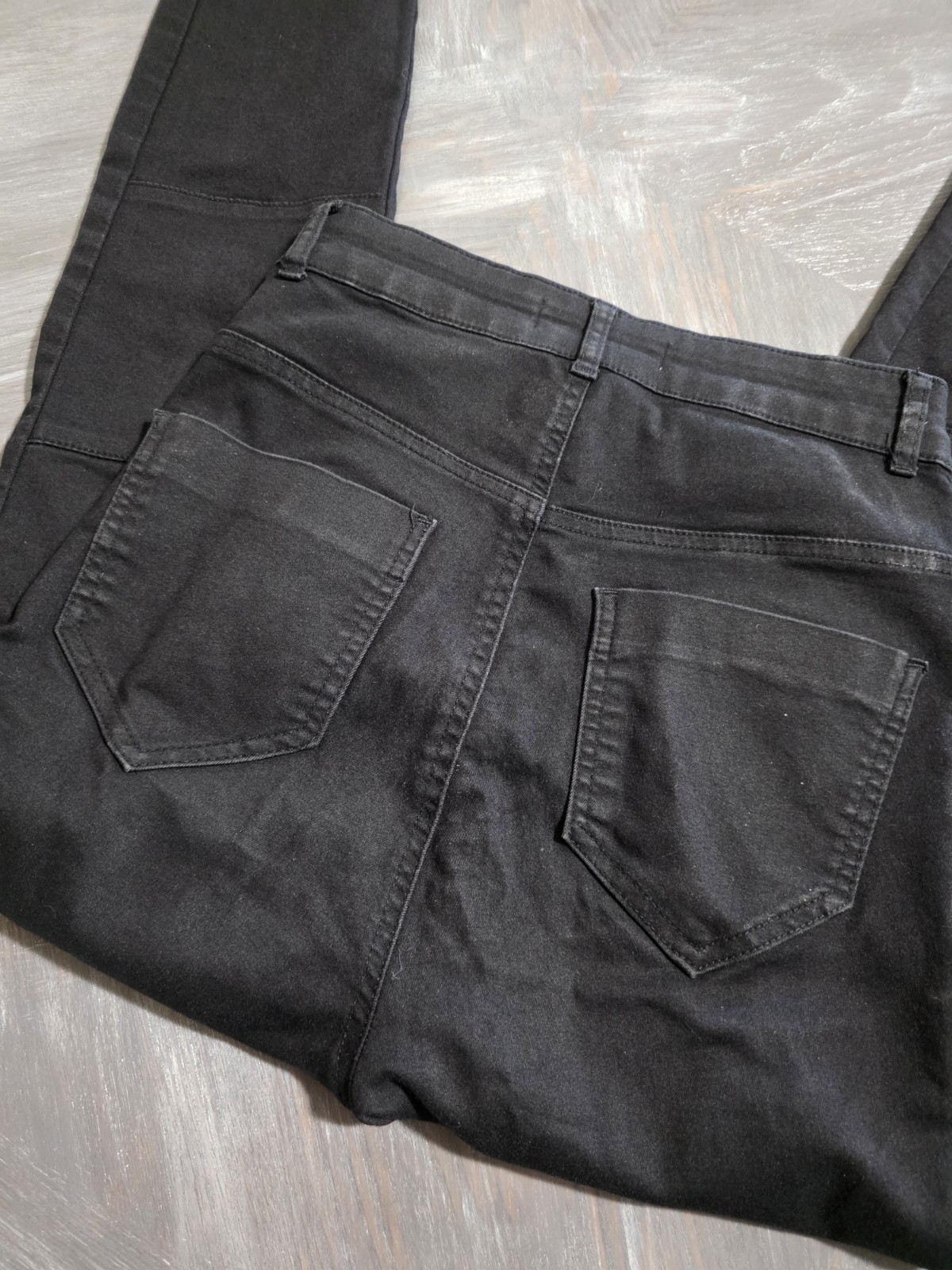 Zara Basic Black Denim Pants - image 3